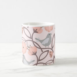 防水性の花:マグカップの自然の美しい コーヒーマグカップ