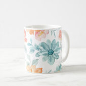 防水性の花：マグカップの自然のTouch コーヒーマグカップ (正面右)