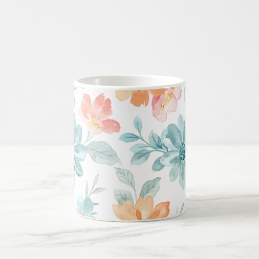 防水性の花：マグカップの自然のTouch コーヒーマグカップ (中央)