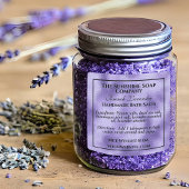 防水性パープル箔とブラック石鹸の化粧品 ラベル