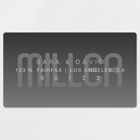 防水性フェージング非常に濃い灰色のアドグラデーションレス ラベル (デザイン3)