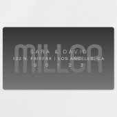 防水性フェージング非常に濃い灰色のアドグラデーションレス ラベル (デザイン1)