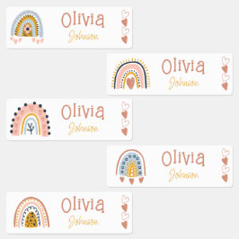 防水性ボホ虹の名前ラベル ラベル
