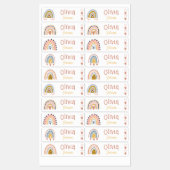 防水性ボホ虹の名前ラベル ラベル (シート)