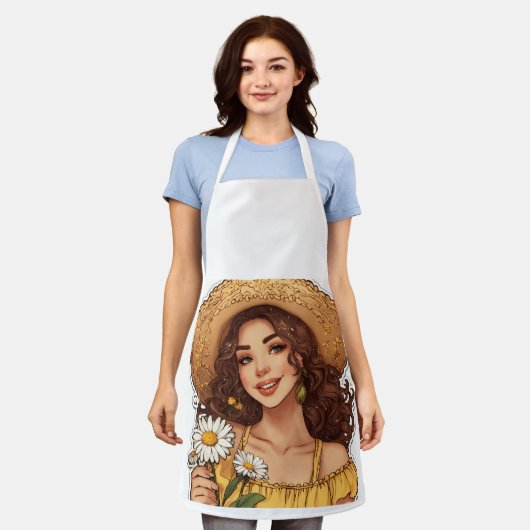 防水料理エプロン エプロン (着用した状態)