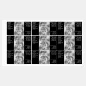 防水石鹸の化粧品ラベル – ブラック&シルバー ラベル (シート)