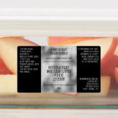 防水石鹸の化粧品ラベル – ブラック&シルバー ラベル (貼付)