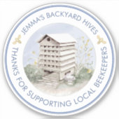 防水窓または車の養蜂家ハニーステッカー シール (正面)