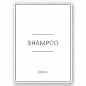 防水編集可能バスルームのビニールラベル シール (正面)