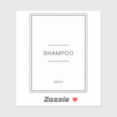 防水編集可能バスルームのビニールラベル シール (シート)