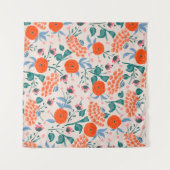 防水花模様 タペストリー (正面(横))