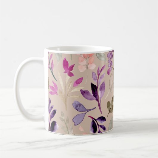 防水花：新鮮な花びら、タイムレスマグカップ コーヒーマグカップ (左)