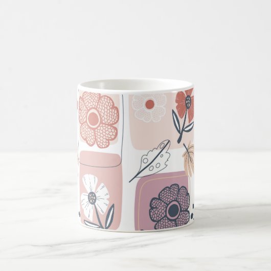 防水花:美しく咲くマグカップ コーヒーマグカップ (中央)