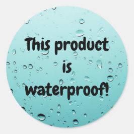 防水製品パッケージのシールラベルのシール ラウンドシール