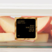 防水製品ラベル – ブラックおよび金ゴールド ラベル (貼付)