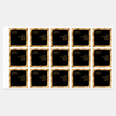 防水製品ラベル - ブラック＆ゴールド ラベル (シート)