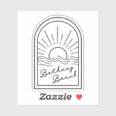 防水透明ベタニービーチシール シール (シート)