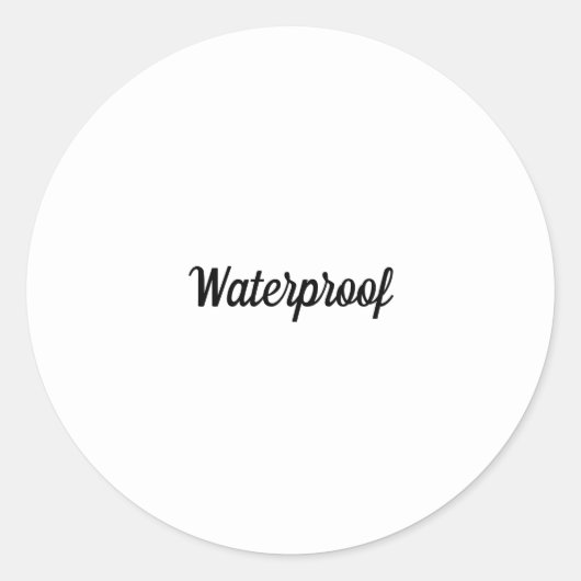 防水 ブラック ホワイト スプラッシュ フリー パッケージ ラベル (正面)