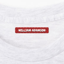 防水 プライド生地の名前ラベル 衣類用