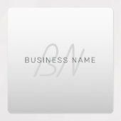 防水 | 業務、あいさつ文、または名前の文字 ラベル (デザイン1)