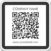 防水QRコードを瞬時に作成 シール (正面)