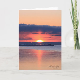 防波堤の日の出 カード