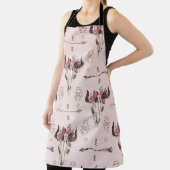 防波矢とスカル、水彩模様。 エプロン (インサイチュ)