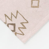 防波矢とスカル、水彩模様。 フリースブランケット (角)