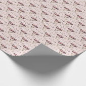 防波矢とスカル、水彩模様。 ラッピングペーパー (角)