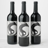 防漏エレガント蓋付きガラス飲料ボトル ワインラベル (ボトル)