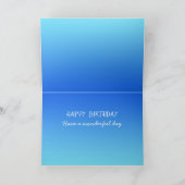 防潮堤で波を打ち砕パーソナライズされたく カード (内部)