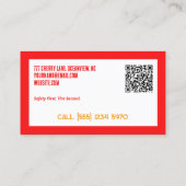 防火カスタムQR 名刺 (裏面)