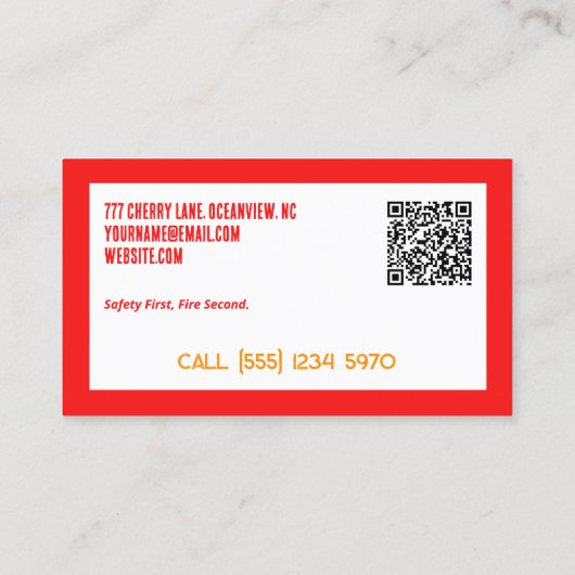 防火カスタムQR 名刺 (裏面)