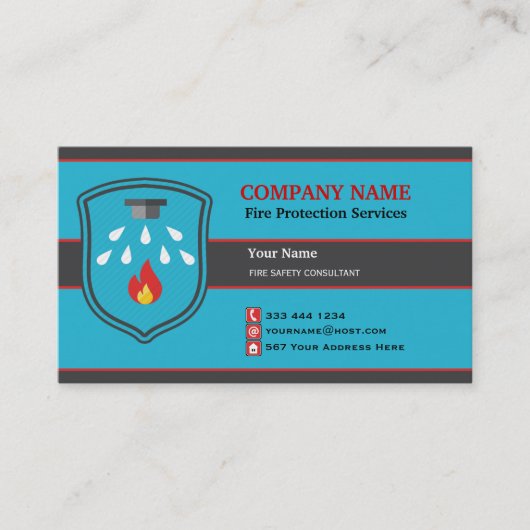 防火シールド名刺2 名刺 (正面)