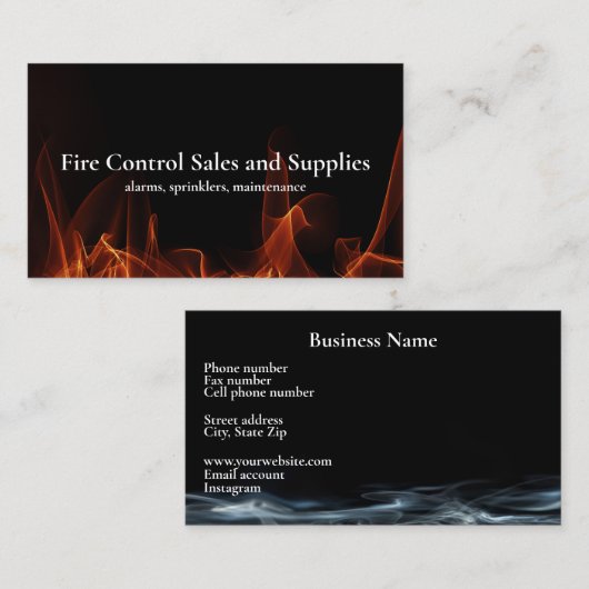 防火名刺 名刺 (正面/裏面)