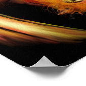 防火戸パーソナライズされたポスター ポスター (角)