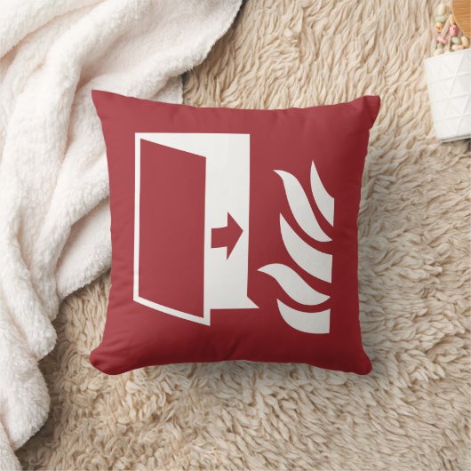 防火扉安全標識 クッション (ブランケット)