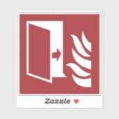 防火扉安全標識 シール (シート)