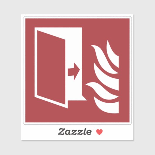 防火扉安全標識 シール (シート)