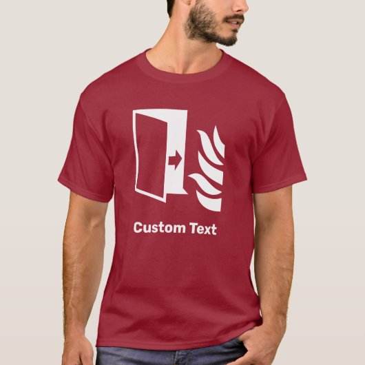 防火扉安全標識 Tシャツ (正面)