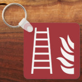 防火梯子安全標識 キーホルダー (正面)