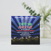 防犯アドベンチャーヒーローすごいバースデーパーティー 招待状 (スタンド正面)