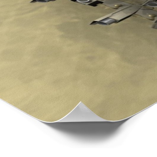 防犯カメラの壁 ポスター (角)