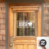 防犯カメラ作動中 ウィンドウサイン (ホームデコレーション)