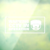 防犯カメラ作動中 ウィンドウサイン (シート3)