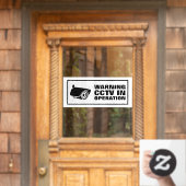 防犯カメラ作動中 ウィンドウサイン (ホームデコレーション)