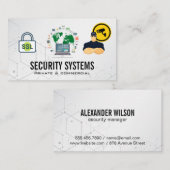 防犯カメラ |データセキュリティグローバルネットワーク 名刺 (正面/裏面)