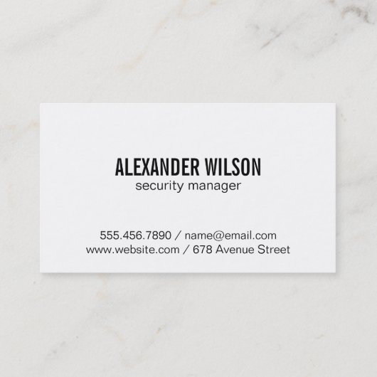 防犯カメラ | ハウスルーフ 名刺 (裏面)