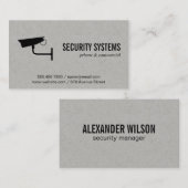 防犯カメラ（バリエーションII） 名刺 (正面/裏面)