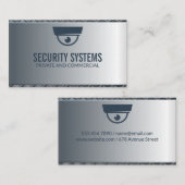 防犯カメラ | メタリック背景 名刺 (正面/裏面)